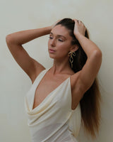 Bow Earrings - Gold