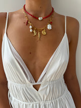 Red Hot Charmer Necklace