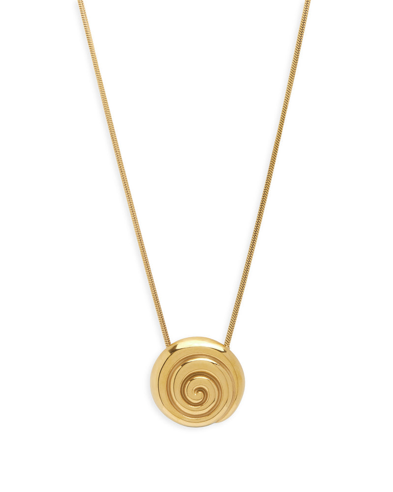 Sol Spiral Necklace - Gold