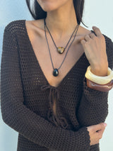 Jasper Necklace - black