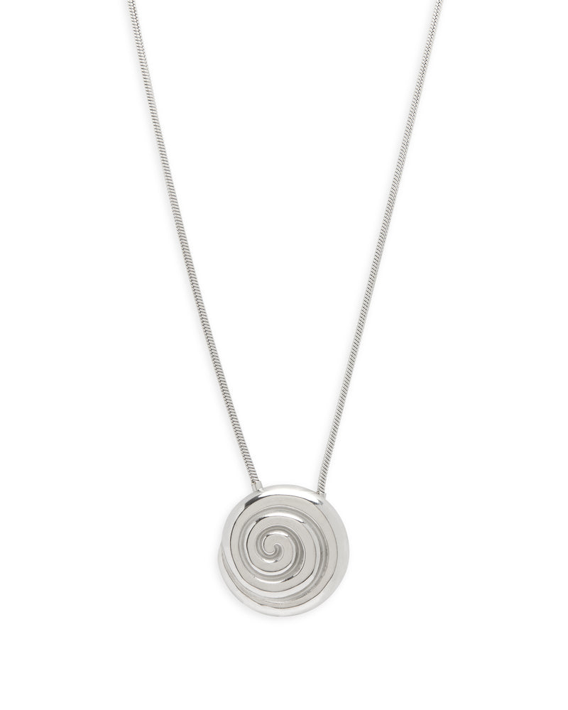 Sol Spiral Necklace - Silver