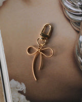 Bella Bow Keychain – Gold