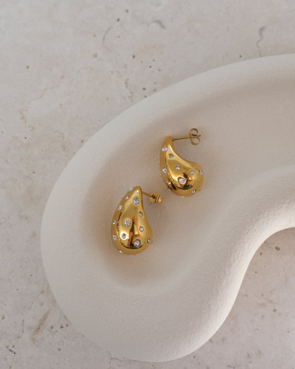 Lita Sparkle Earrings - Gold