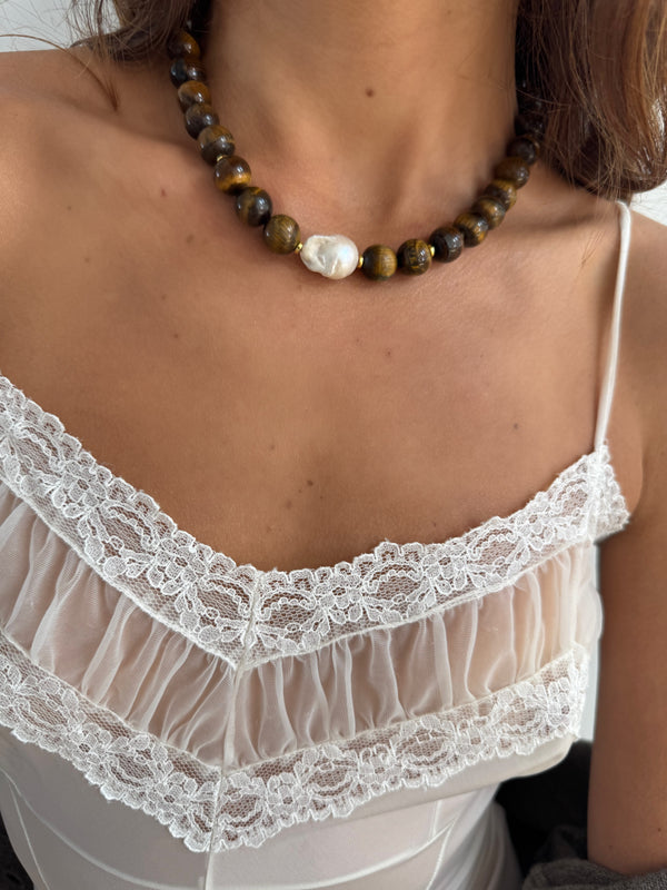 Porter Necklace - Brown