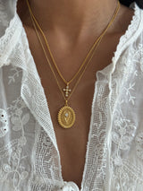 Lola Cross Necklace - Gold