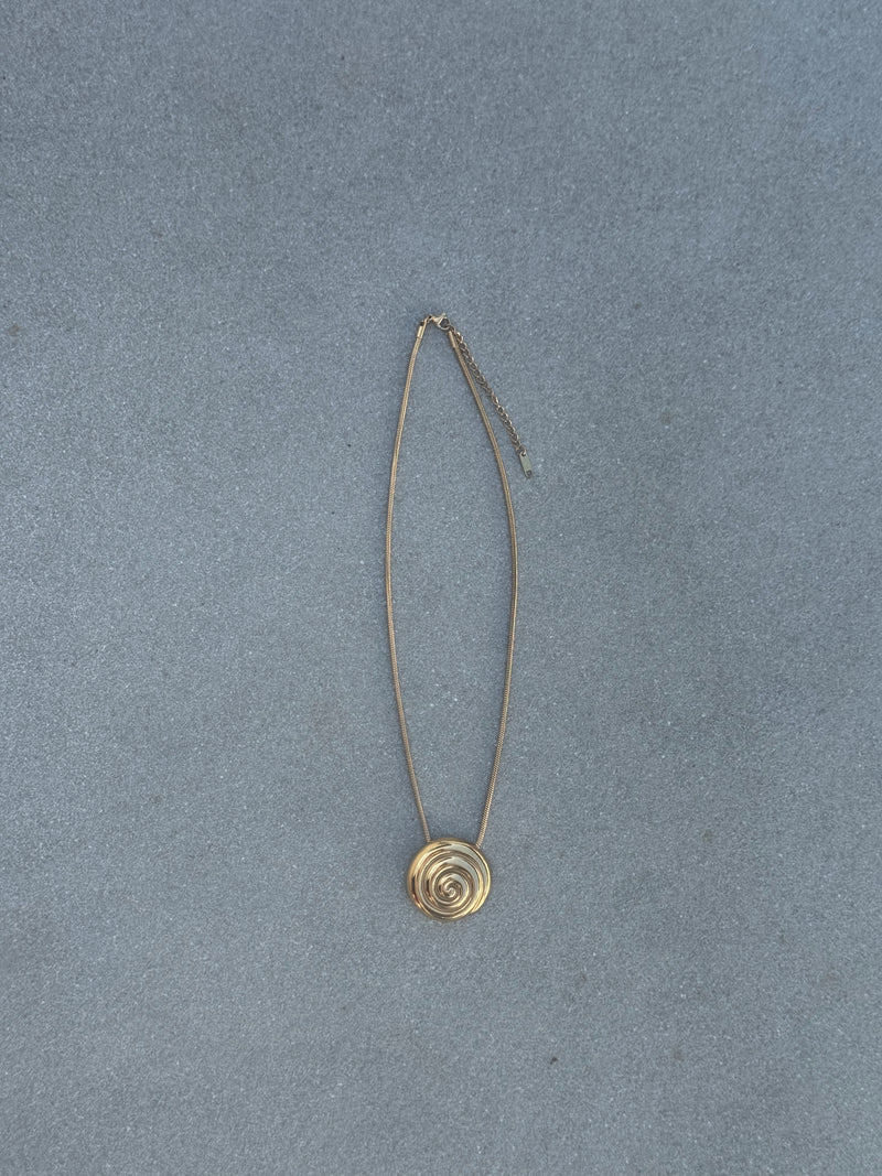 Sol Spiral Necklace - Gold