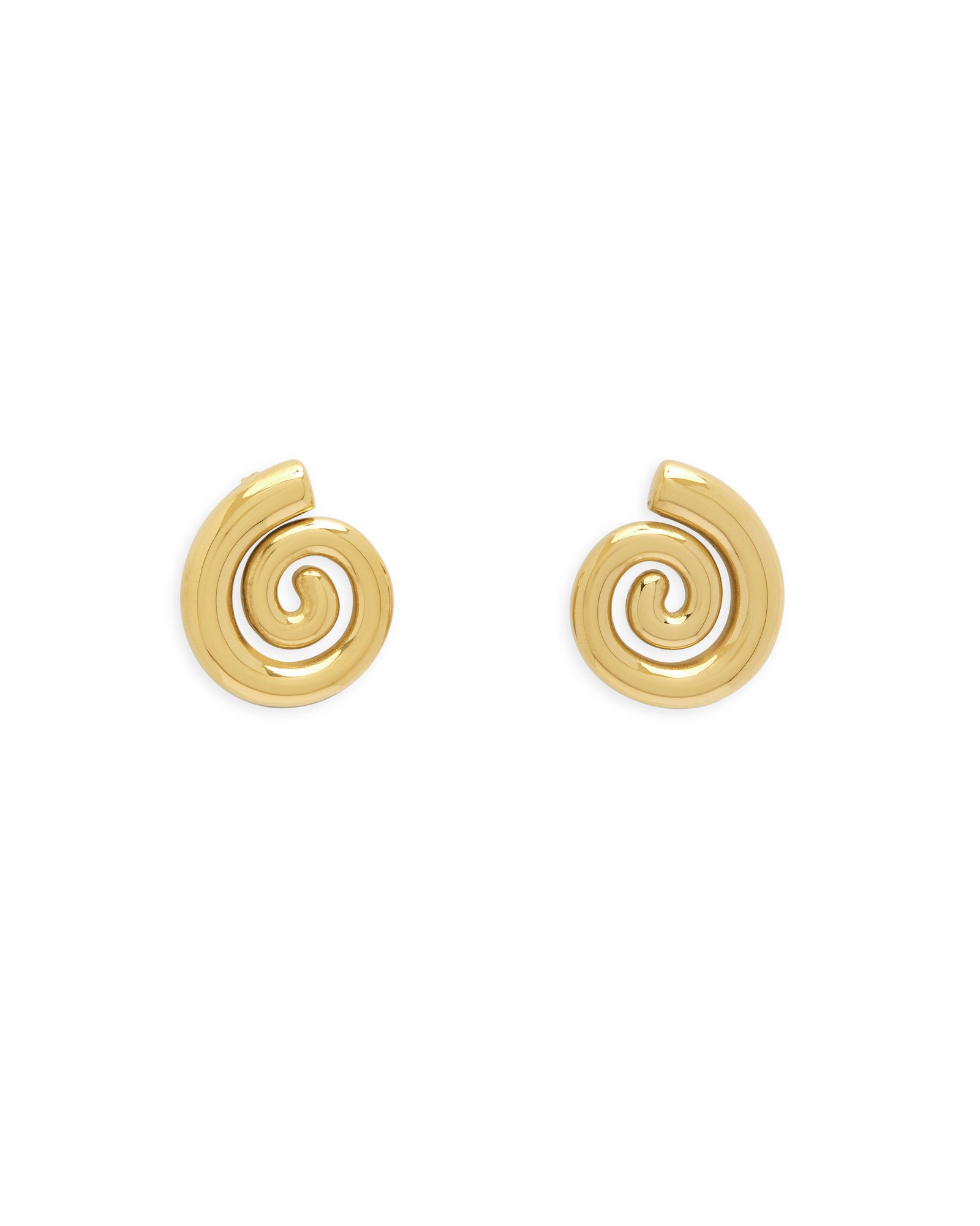 Swirl Earrings - Gold – hunter x hunter Swirl Earrings - Gold – hunter x hunter