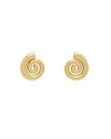 Swirl Earrings - Gold