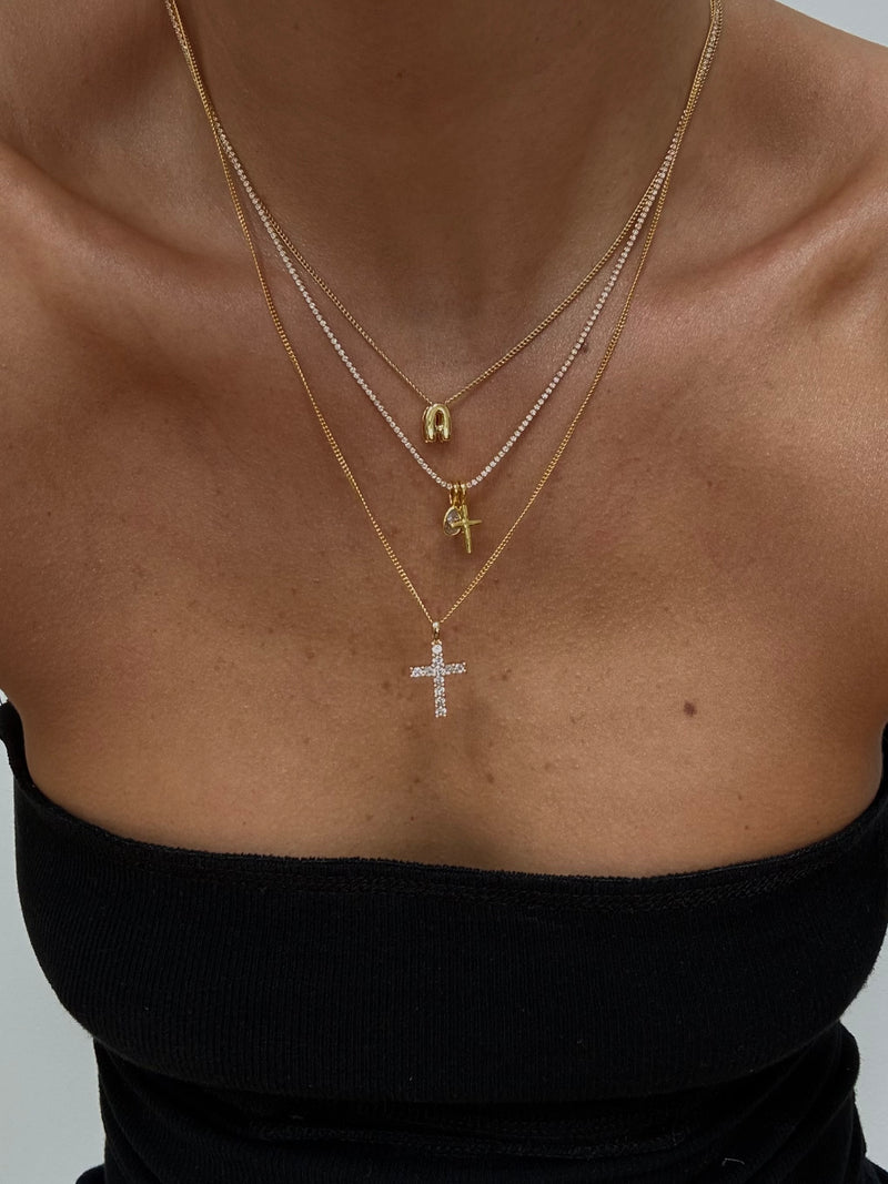 Cross Necklace - Gold