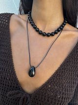 Jasper Necklace - black