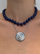 Sol Beaded Necklace - Midnight Blue