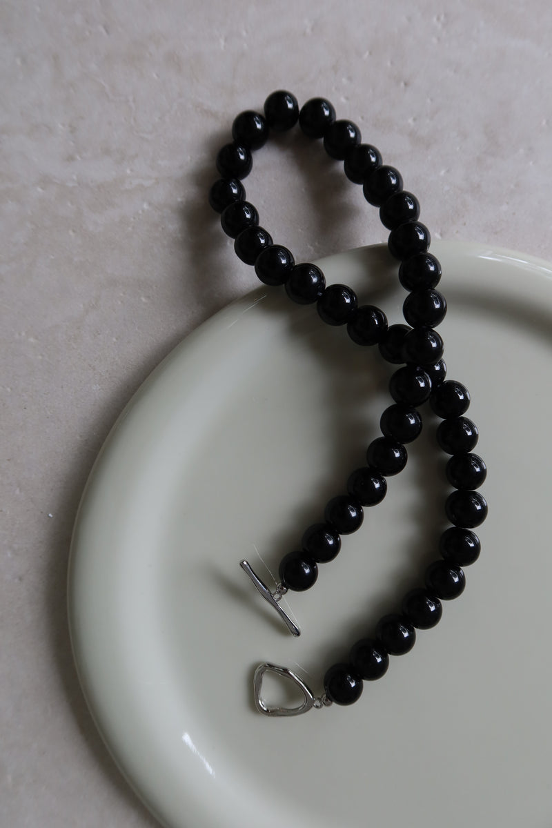 Sol Beaded Necklace - Black