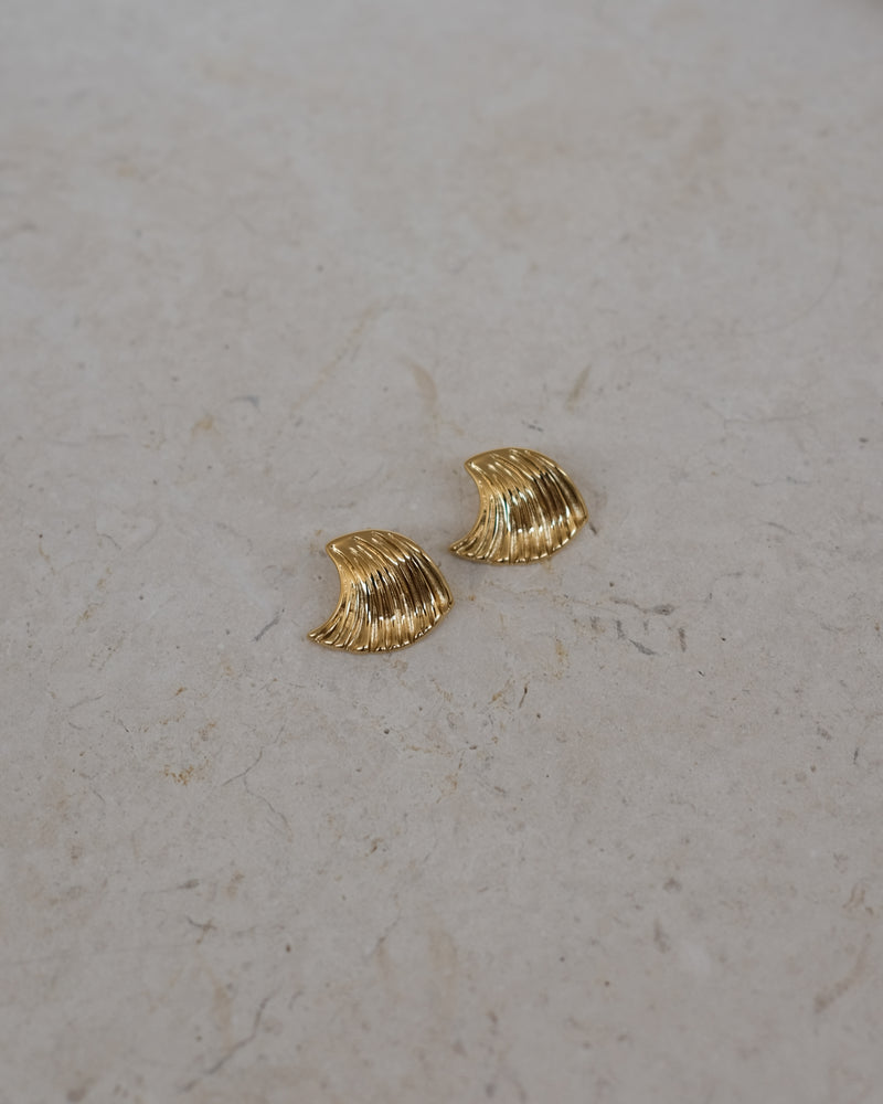 Wave Earrings - Gold