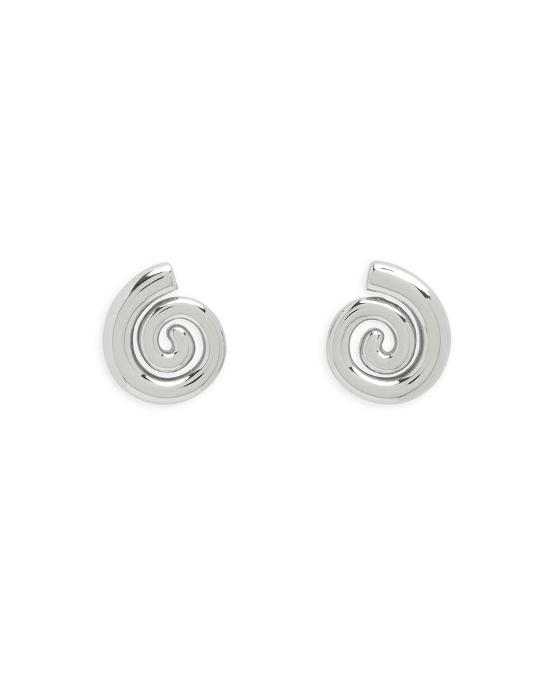 Swirl Earrings - Silver