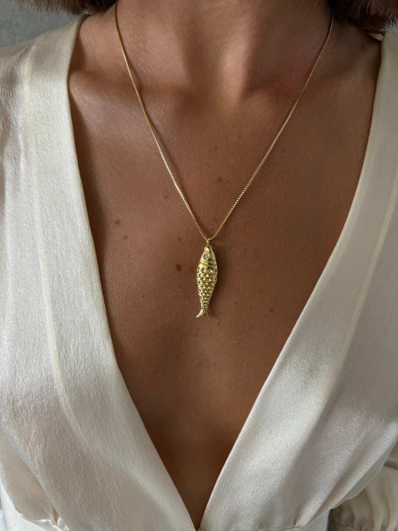 Fish Necklace - Gold