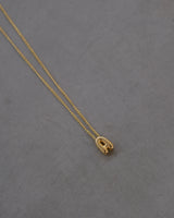 Bubble Letter Necklace – Gold