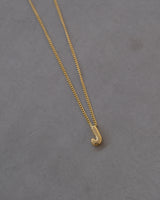 Bubble Letter Necklace – Gold