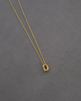 Bubble Letter Necklace – Gold