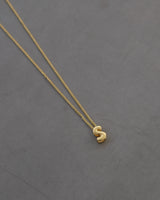 Bubble Letter Necklace – Gold