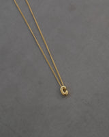 Bubble Letter Necklace – Gold