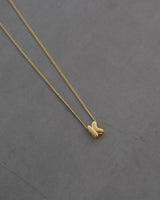 Bubble Letter Necklace – Gold