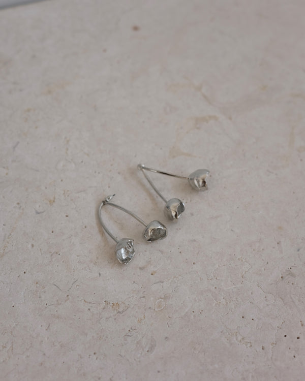 Cherry Ripe Earrings - Silver