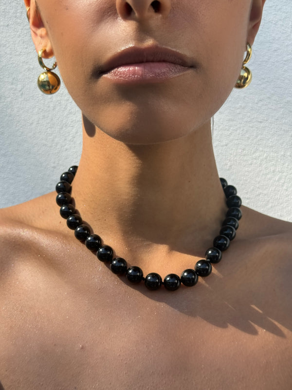 Sol Beaded Necklace - Black