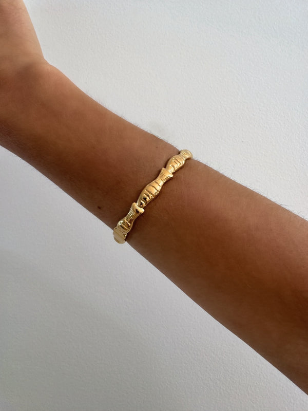 Fish Bangle - Gold