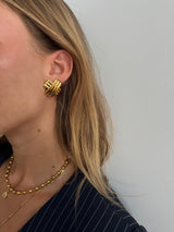 Criss Cross Earrings -  Gold