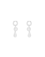 Tia Drop Earrings -  Silver