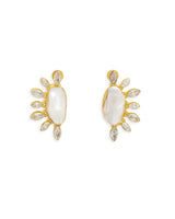 Diamond Pearl Earrings