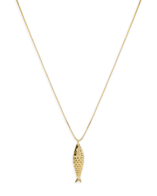 Fish Necklace - Gold