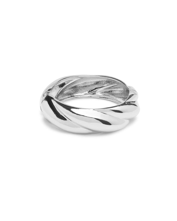 Twist Bangle - Silver