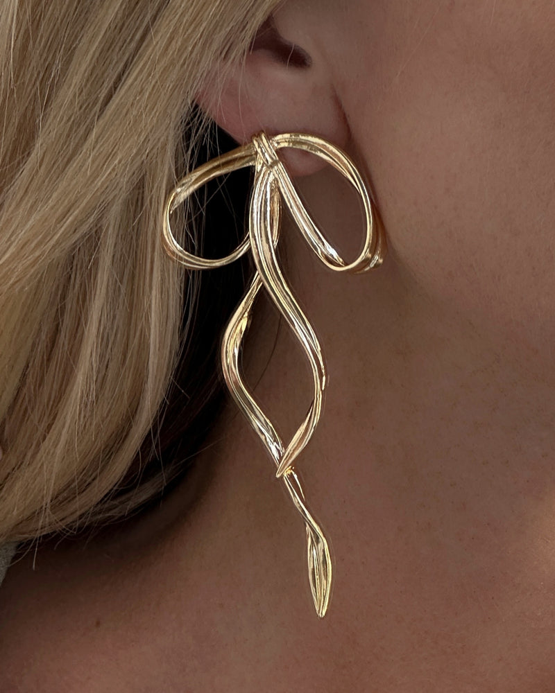 PRE-ORDER - Bow Earrings - Gold