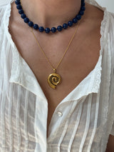 Sol Beaded Necklace - Midnight Blue