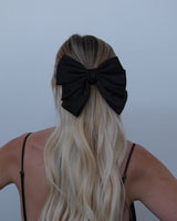 Nelly Bow Hair Clip - Black