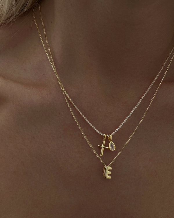 PRE-ORDER - Petite Cross Necklace - Gold