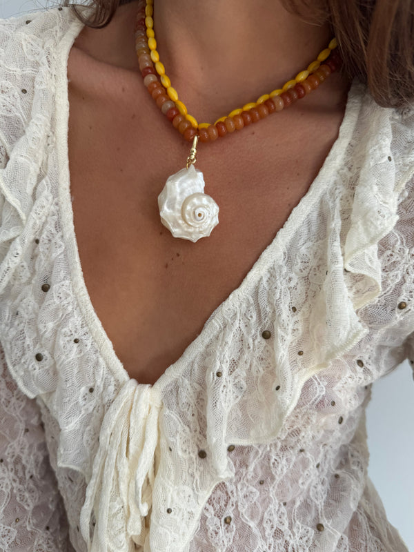 Tanner Necklace - Orange