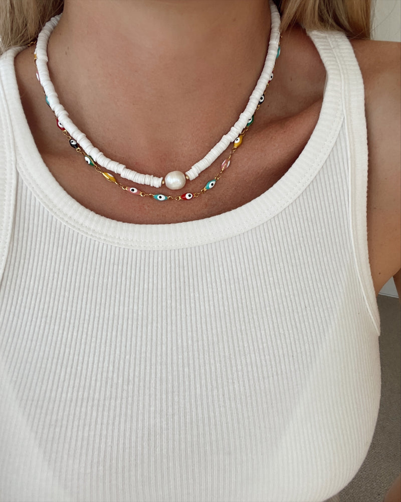 Evil Eye Necklace - Rainbow